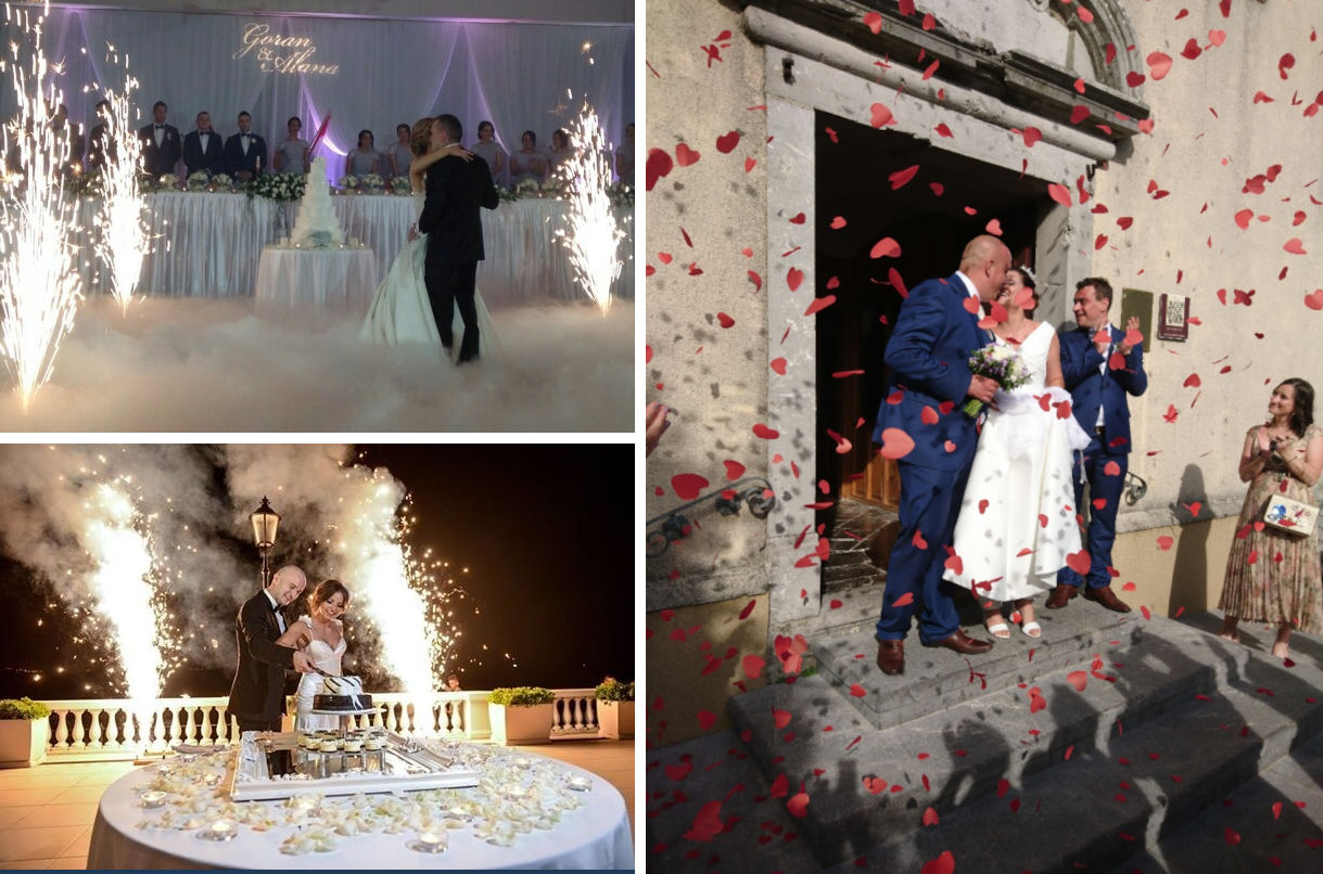 Scenska pirotehnika za vjenčanja Rijeka